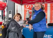 Antrim and Newtownabbey Borough Council’s More Leisure team attended to provide free blood pressure checks.Photo Credit: Dave Pettard
