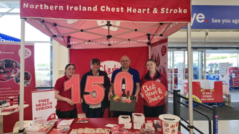 <p>NICHS was at Tesco Ballymena last week as part of the charity’s current blood pressure awareness campaign.</p>