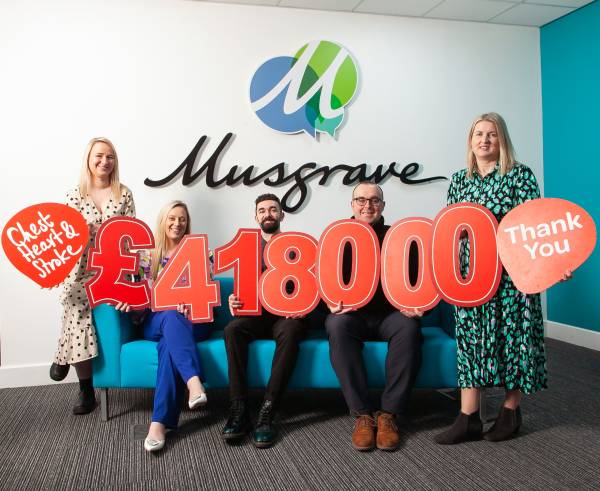 Musgrave NI raises over £400,000 to help make a difference in the local community