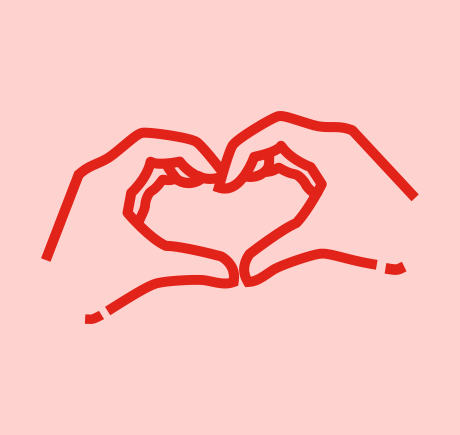 Hands making heart symbol placeholder image